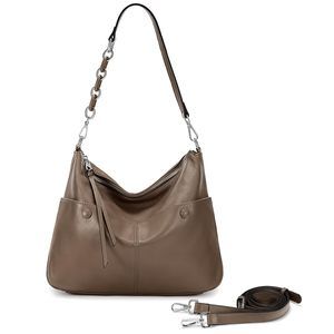 Genuine Leather Shoulder Bags Handbags Purses With Front Dual :'D